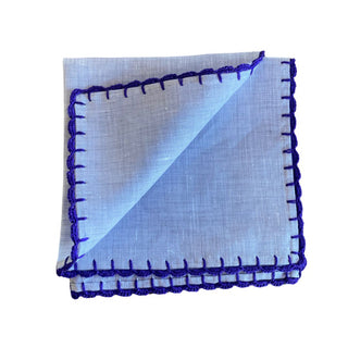 Light Blue Handmade Pocket Square