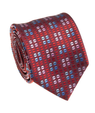 Burgundy with Dots Tie
