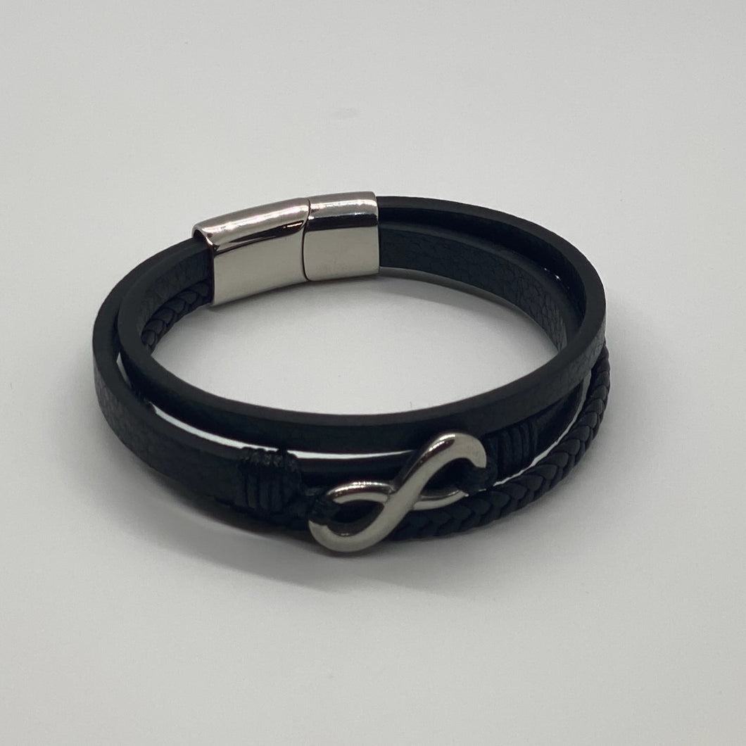3-Band Black Bracelet